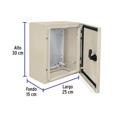 Gabinete metálico, 300 x 250 mm, Volteck GAME-3025 46381 MM00