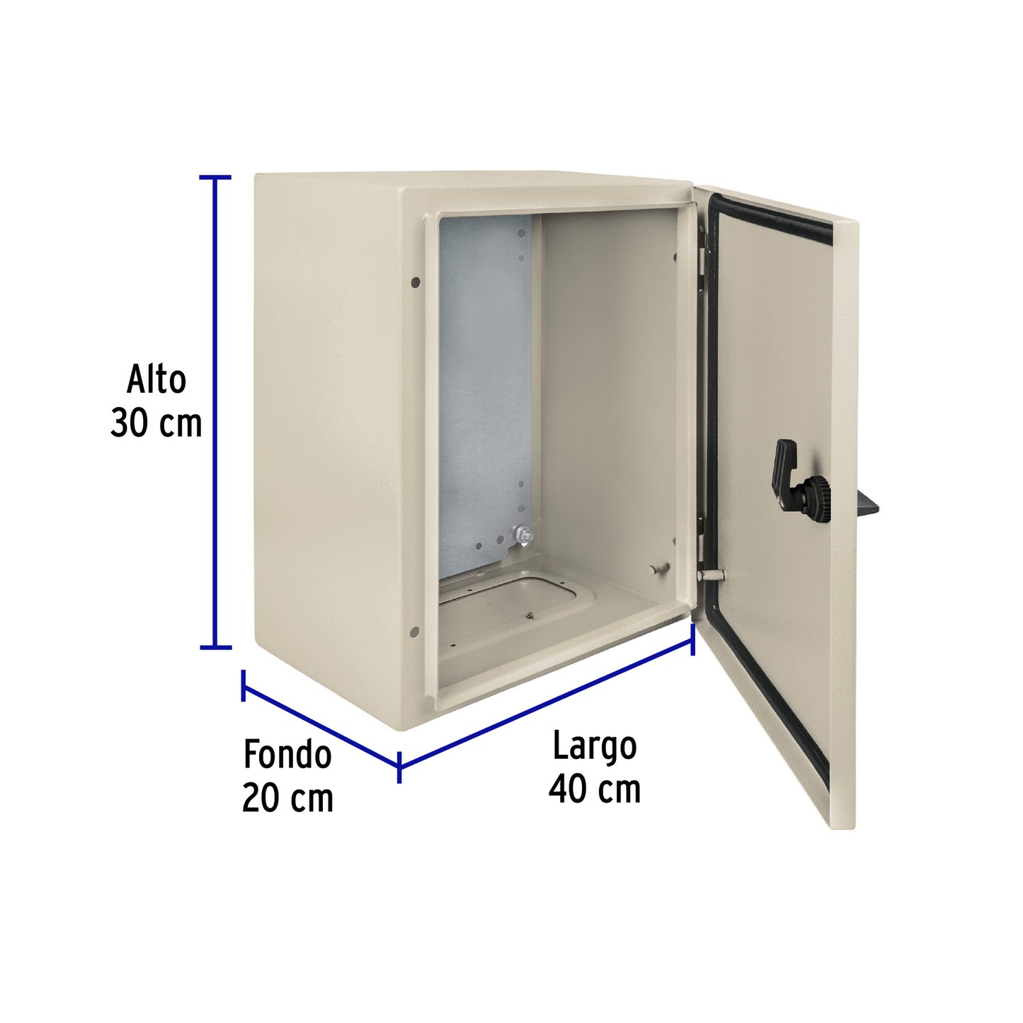 Gabinete metálico, 400 x 300 mm, Volteck GAME-4030 46383 MM00