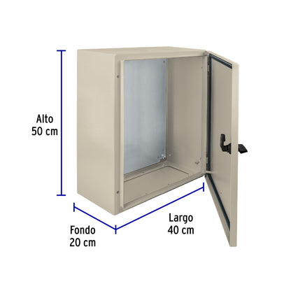 Gabinete metálico, 500 x 400 mm, Volteck GAME-5040 46385 MM00