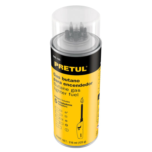 Lata de gas butano para encendedor, 125 ml, Pretul GAS-125 25131 MM00