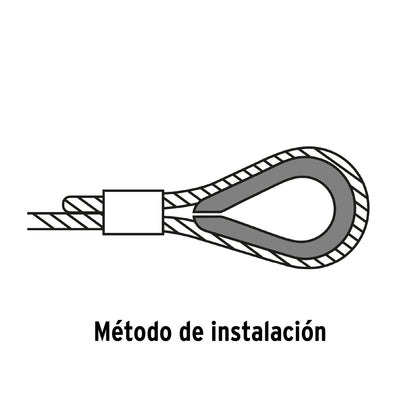 Bolsa con 5 guardacabos para cable de acero de 1/2', Fiero GC-1/2 49918 MM00