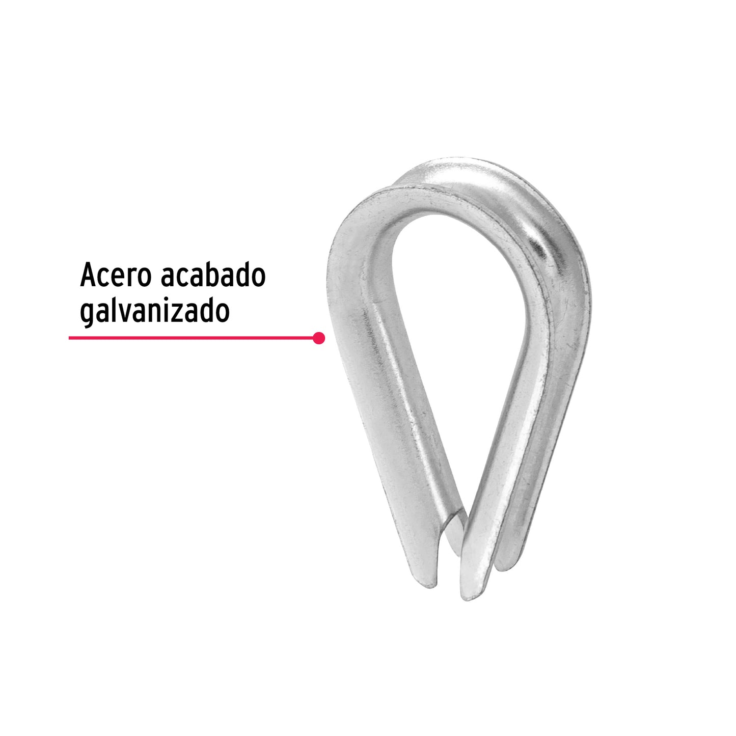 Bolsa con 10 guardacabos para cable de acero de 1/4', Fiero GC-1/4 49911 MM00