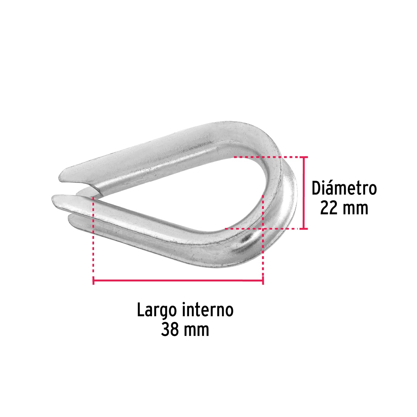 Bolsa con 10 guardacabos para cable de acero de 1/4', Fiero GC-1/4 49911 MM00