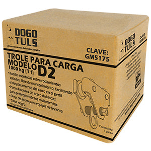 TROLE PARA CARGA CAPACIDAD DE 1000KG, COLOR NEGRO, MODELO D2