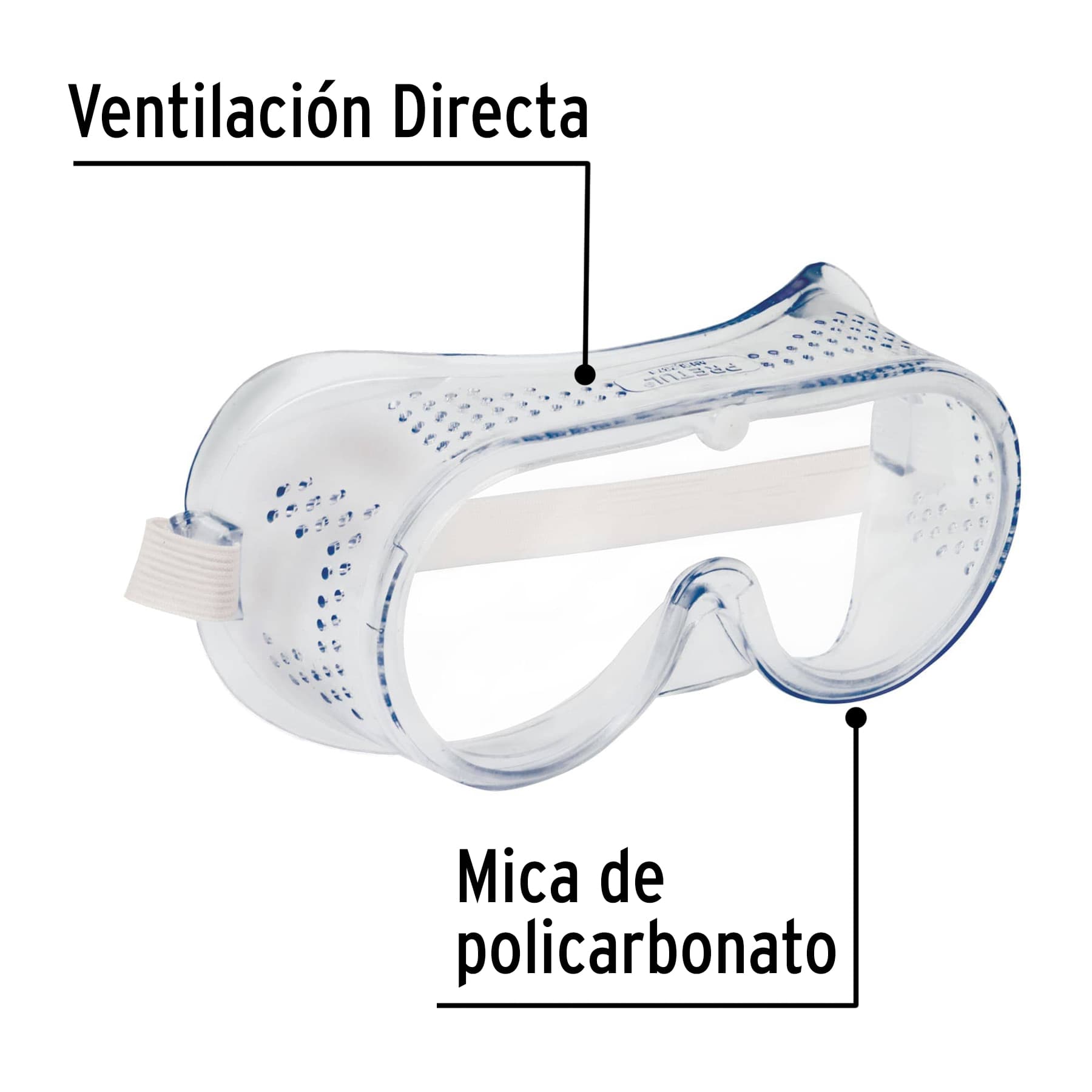 Goggles de seguridad con ventilación directa, Pretul GOT-P 21538 MM00