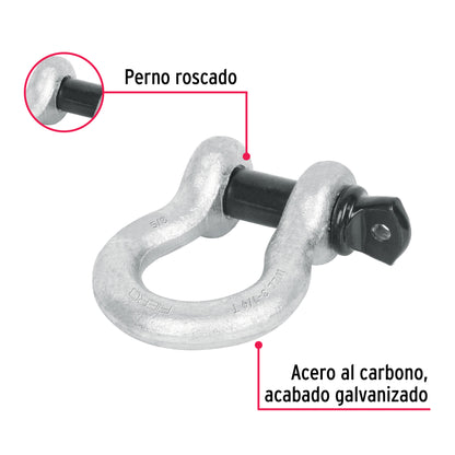 Grillete de acero forjado 1-1/4', Fiero GRI-1-1/4 44977 MM00