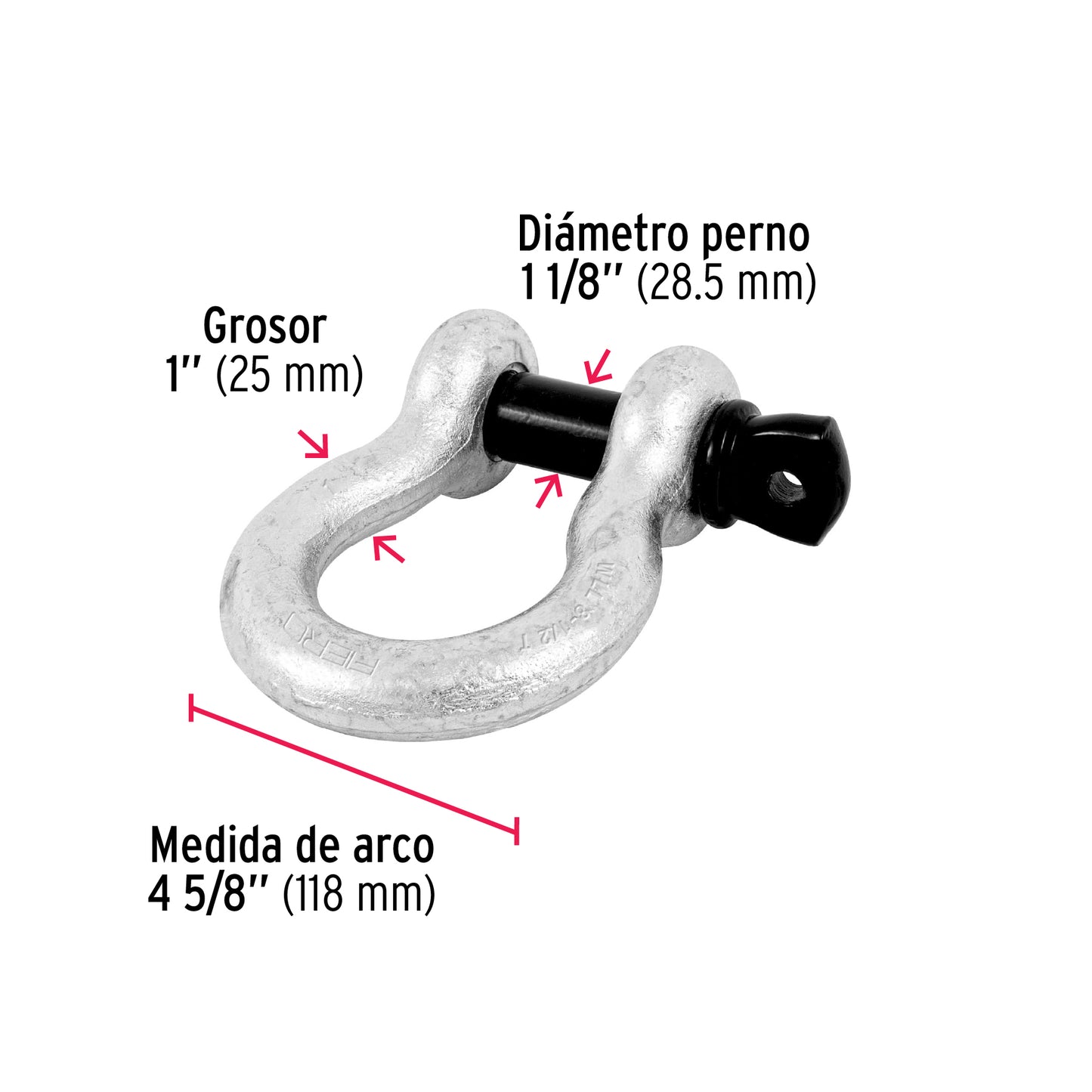 Grillete de acero forjado 1', Fiero GRI-1 44975 MM00