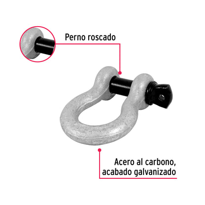 Grillete de acero forjado 7/8', Fiero GRI-7/8 44974 MM00