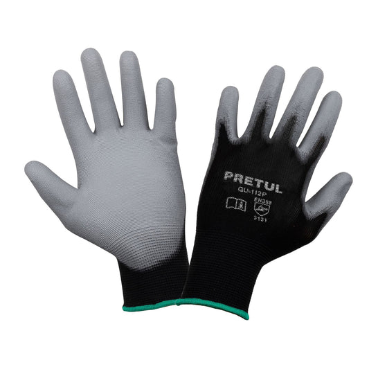 Guantes de nylon recubiertos de poliuretano, M, Pretul GU-112P 20030 MM00