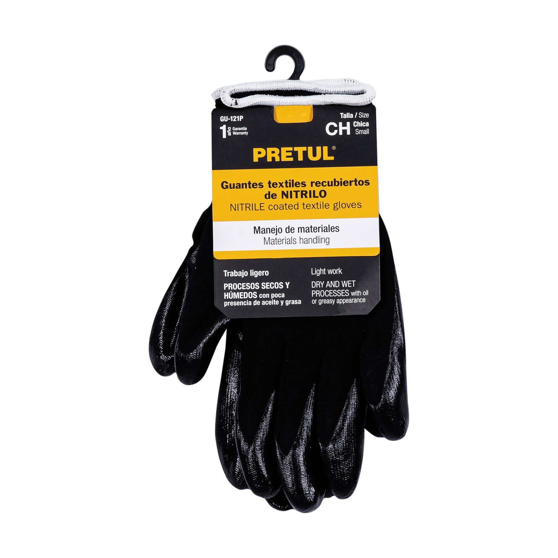 Guantes de nylon recubiertos de nitrilo, CH, Pretul GU-121P 20026 MM00