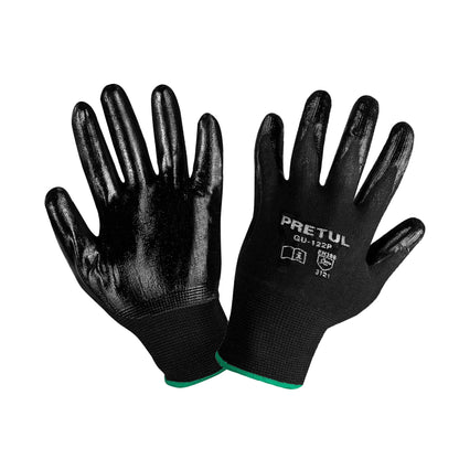 Guantes de nylon recubiertos de nitrilo, M, Pretul GU-122P 20027 MM00