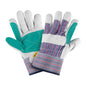 Guantes de carnaza y loneta con refuerzo, unitalla, Pretul GU-215P 29977 MM1