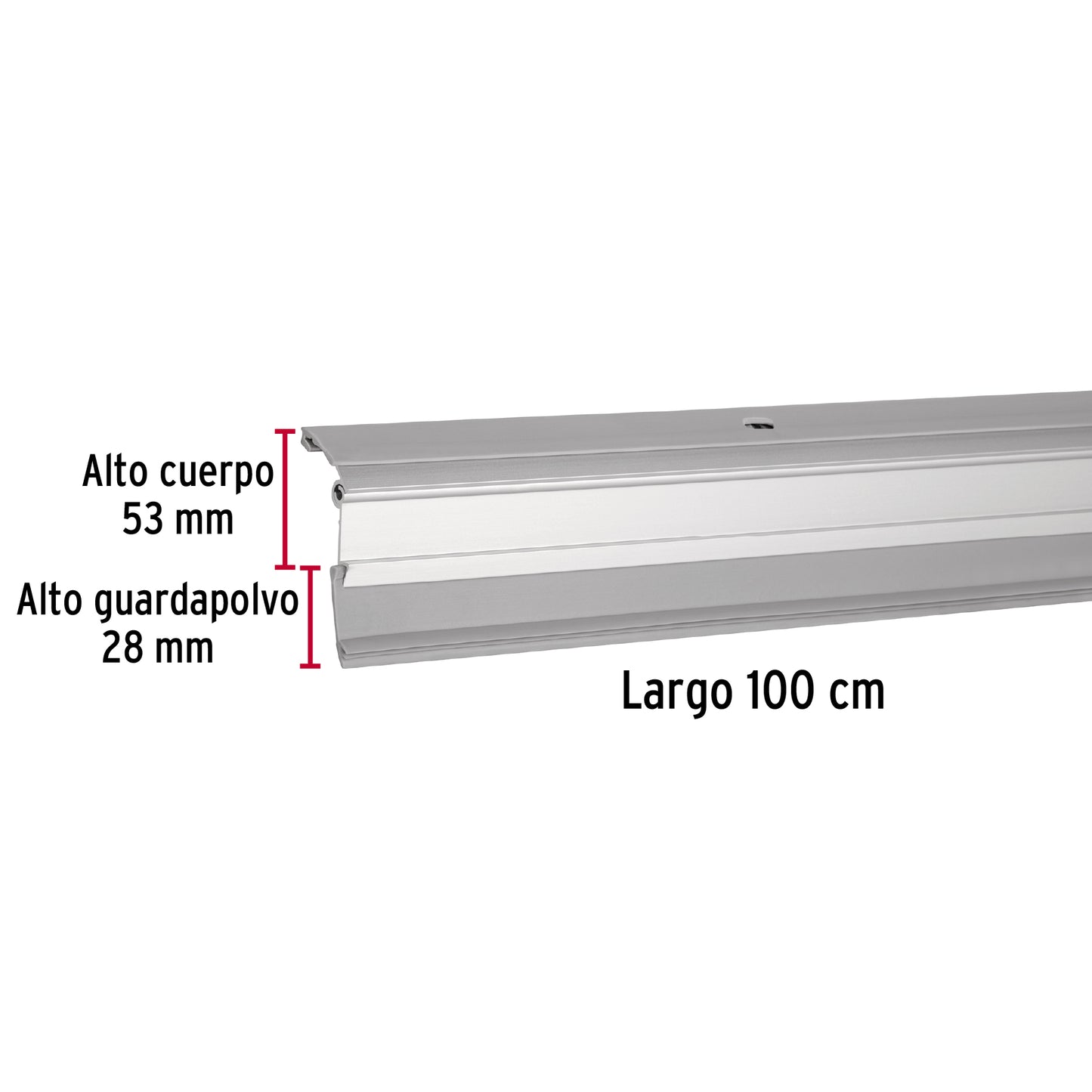 Guardapolvo automático 100 cm aluminio, Hermex GUPO-100AA 49884 MM0