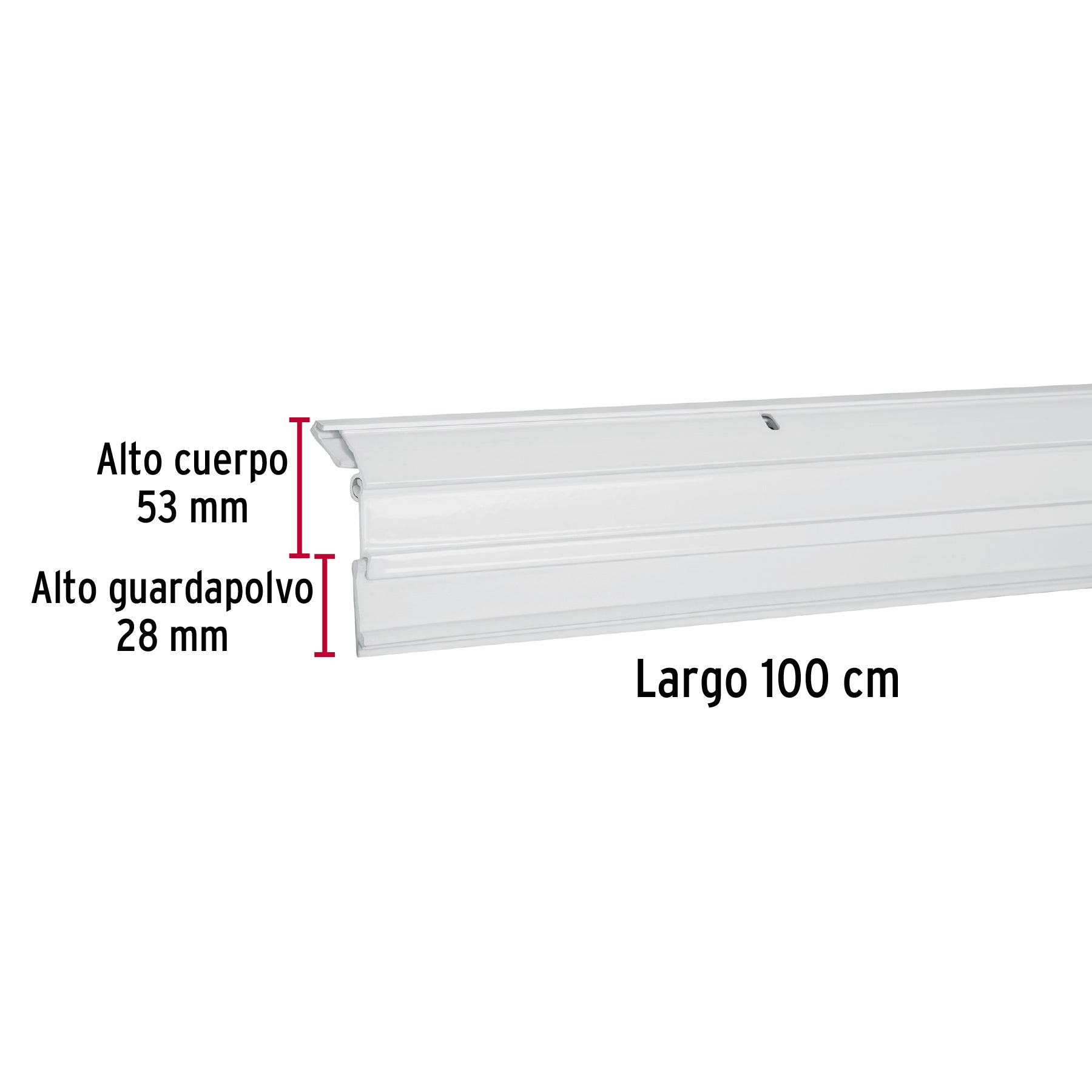 Guardapolvo automático 100 cm blanco, Hermex GUPO-100AB 49889 MM0