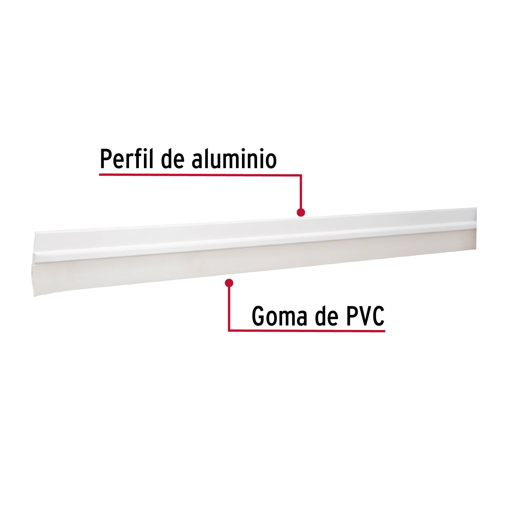 Guardapolvo fijo de 100 cm, blanco, Hermex GUPO-100B 43031 MM0