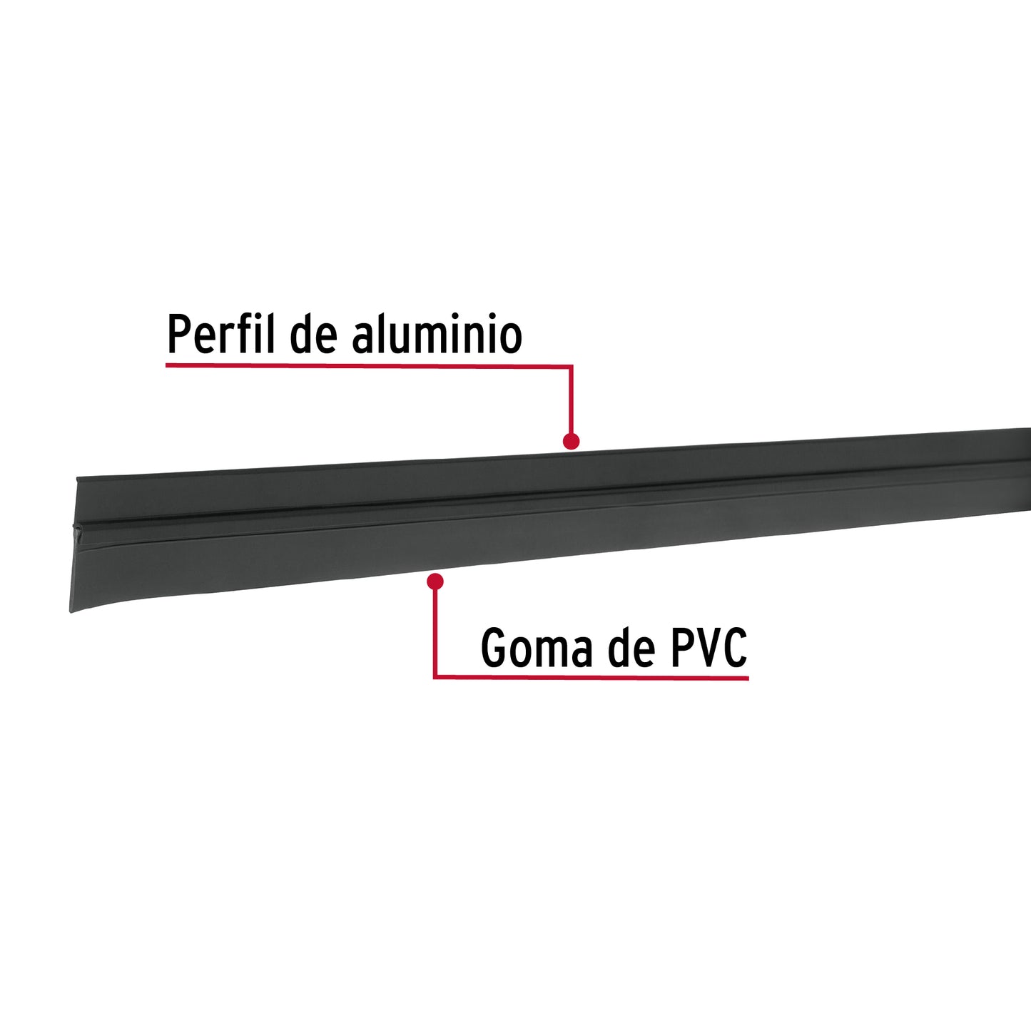 Guardapolvo fijo de 100 cm, negro, Hermex GUPO-100N 43033 MM0