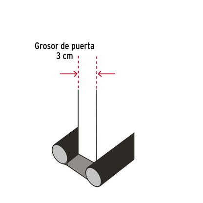 Guardapolvo con funda 100 cm, gris, Hermex GUPO-103 46365 MM00