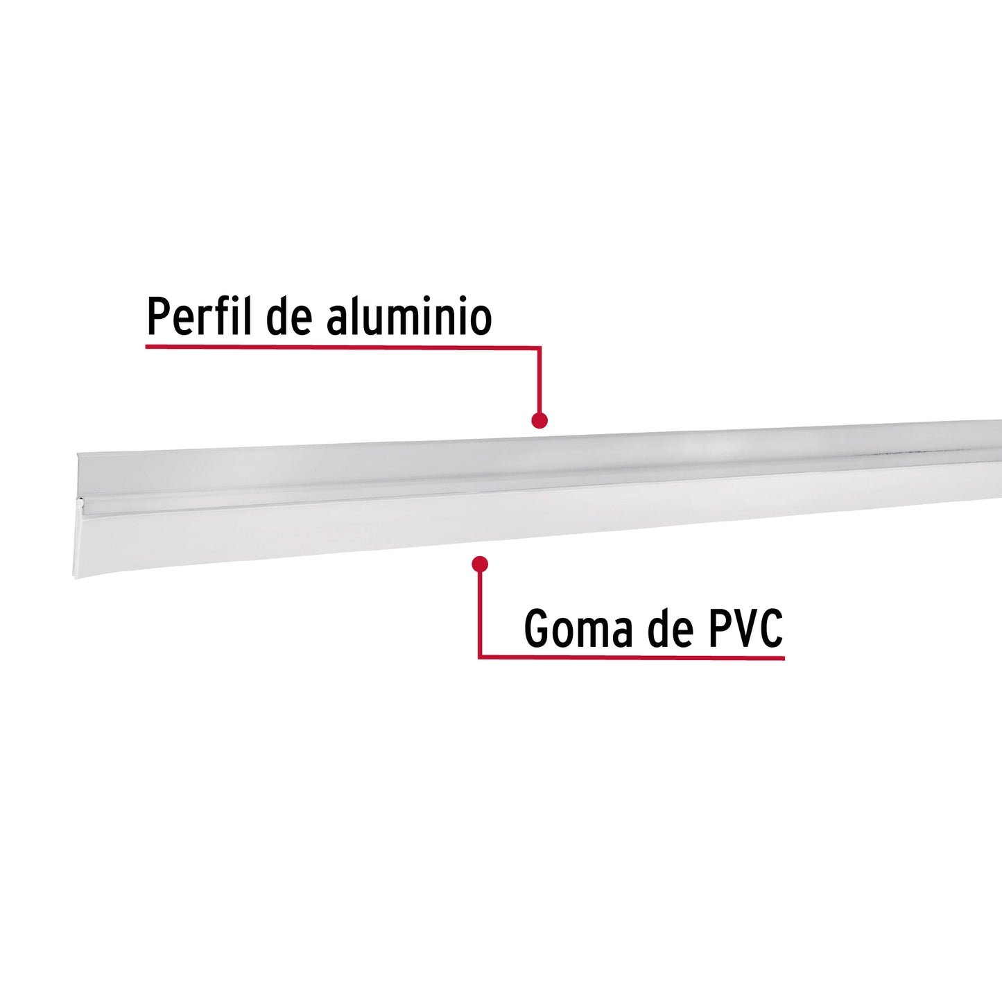 Guardapolvo fijo de 120 cm, aluminio, Hermex GUPO-120A 43034 MM0