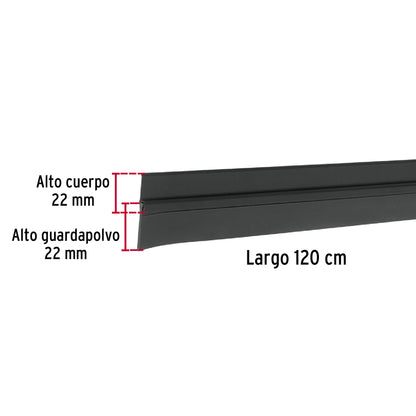 Guardapolvo fijo de 120 cm, negro, Hermex GUPO-120N 43037 MM0