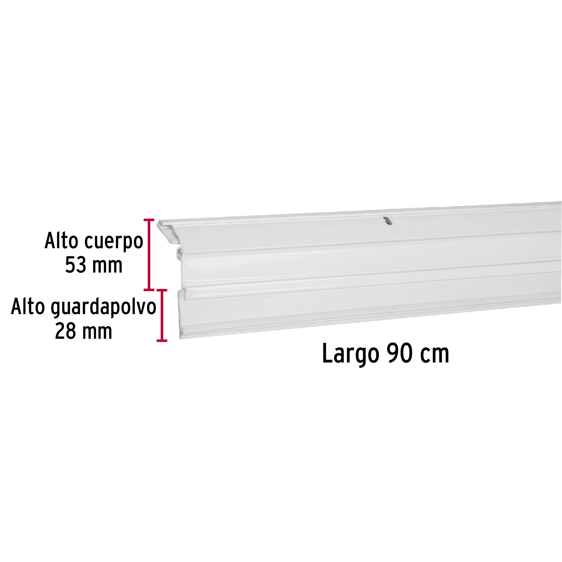 Guardapolvo automático 90 cm blanco, Hermex GUPO-90AB 49888 MM0