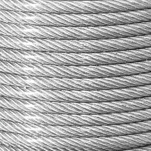 CABLE DE ACERO GALVANIZADO CON FORRO PVC 7X7 MEDIDA 1/16"-3/32"