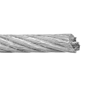 CABLE DE ACERO GALVANIZADO CON FORRO PVC 7X7 MEDIDA 1/16"-3/32"