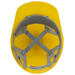 CASCO DE SEGURIDAD TIPO CACHUCHA, COLOR AMARILLO