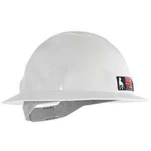 CASCO DE SEGURIDAD TIPO ALA ANCHA, COLOR BLANCO