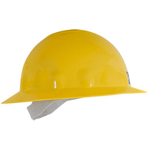 CASCO DE SEGURIDAD TIPO ALA ANCHA, COLOR AMARILLO