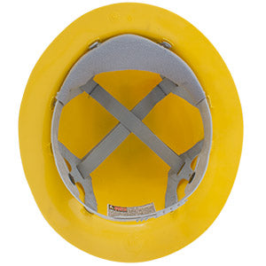 CASCO DE SEGURIDAD TIPO ALA ANCHA, COLOR AMARILLO