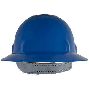 CASCO DE SEGURIDAD TIPO ALA ANCHA, COLOR AZUL