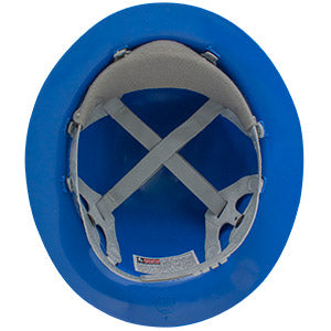 CASCO DE SEGURIDAD TIPO ALA ANCHA, COLOR AZUL