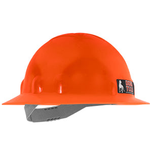 CASCO DE SEGURIDAD TIPO ALA ANCHA, COLOR NARANJA