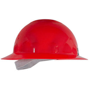 CASCO DE SEGURIDAD TIPO ALA ANCHA, COLOR ROJO