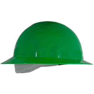 CASCO DE SEGURIDAD TIPO ALA ANCHA, COLOR VERDE