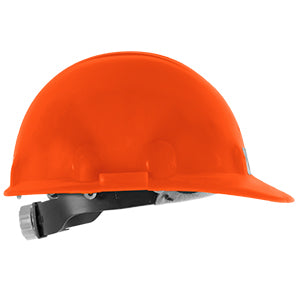 CASCO DE SEGURIDAD TIPO CACHUCHA CON SUSPENSIÓN MATRACA NARANJA