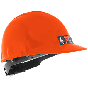 CASCO DE SEGURIDAD TIPO CACHUCHA CON SUSPENSIÓN MATRACA NARANJA