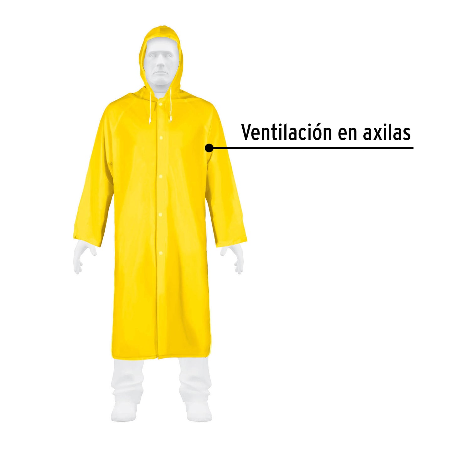 Gabardina impermeable ligera de PVC, talla M, Pretul IMPER-M-P 29963 MM0