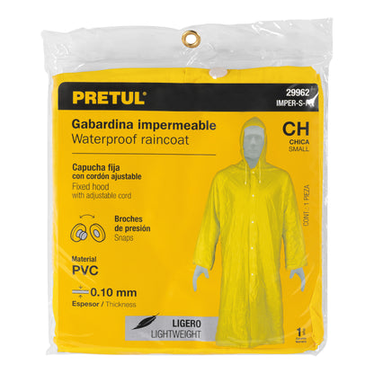 Gabardina impermeable ligera de PVC, talla CH, Pretul IMPER-S-P 29962 MM0