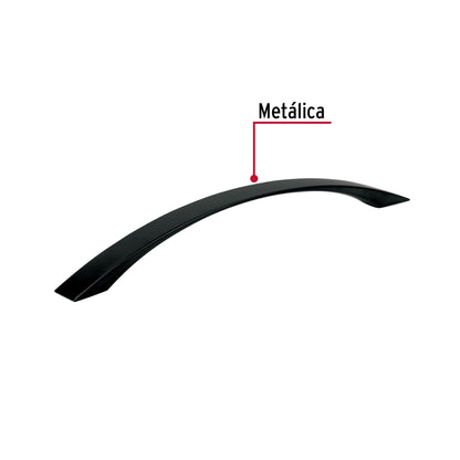 Jaladera de 160mm estilo 'Moderno' acabado negro, Hermex JAL-0762 45646 MM00