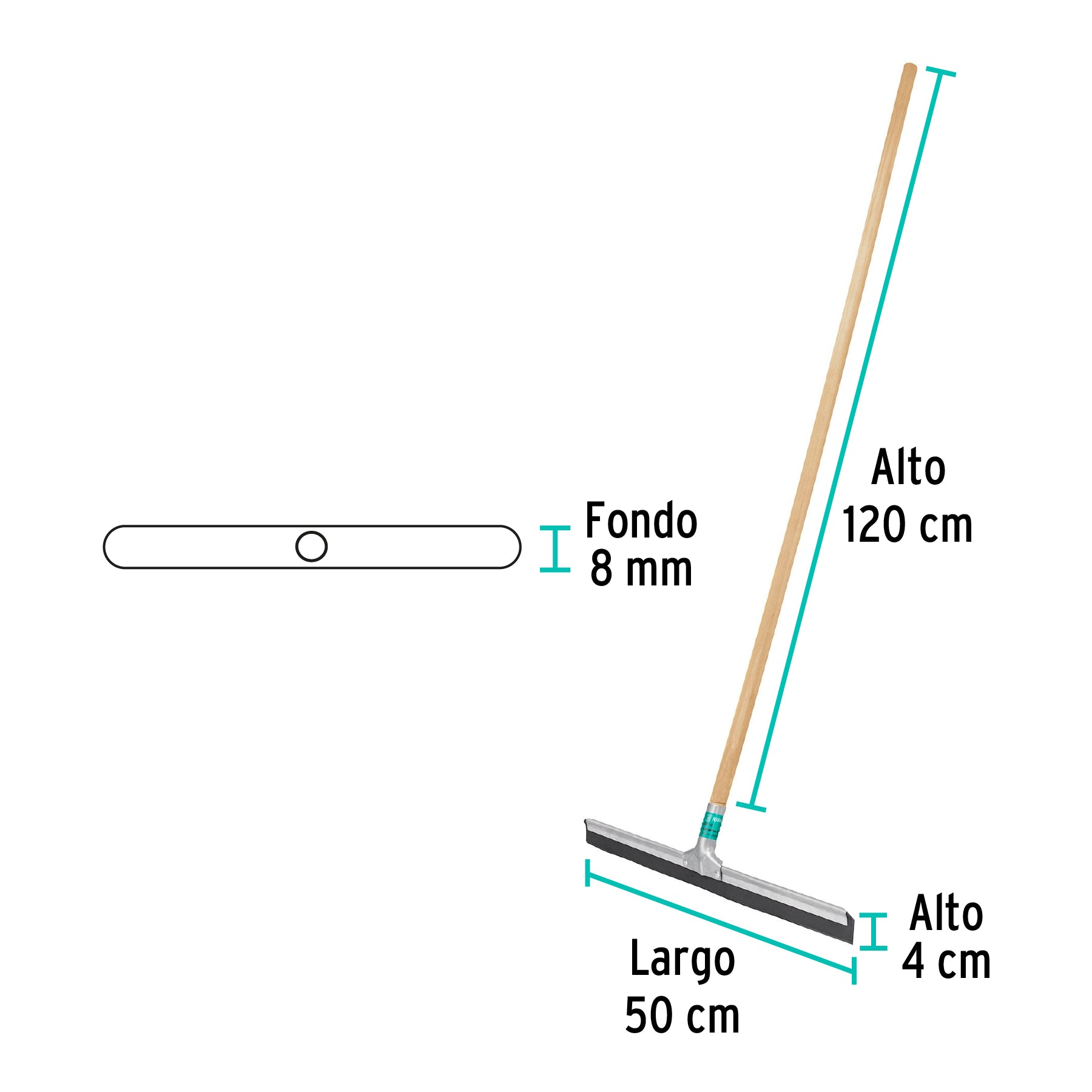 Jalador de lámina reforzada de 50 cm, Klintek JALI-50A 57016 MM1