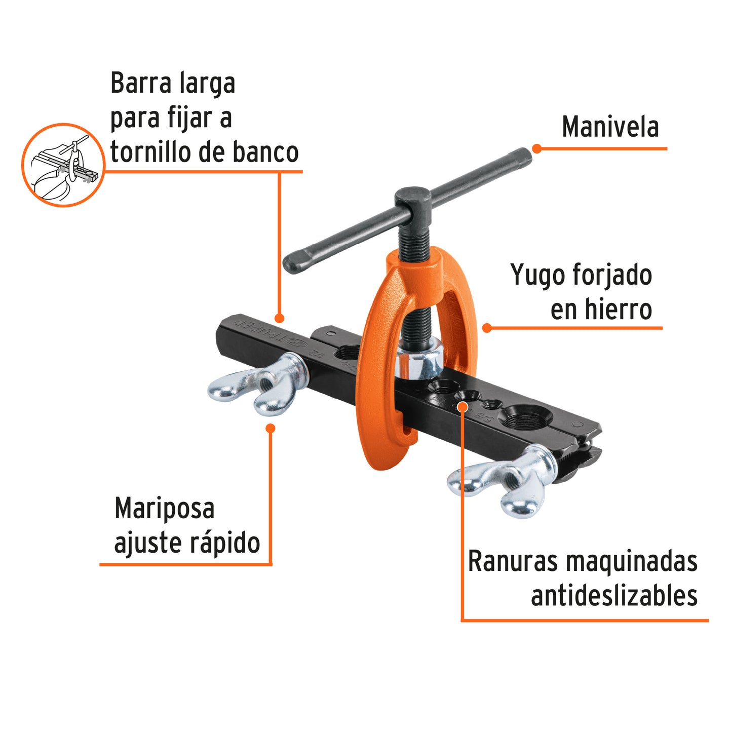 Avellanador de 3/16' a 5/8', Truper JAV-7 12868 MM00