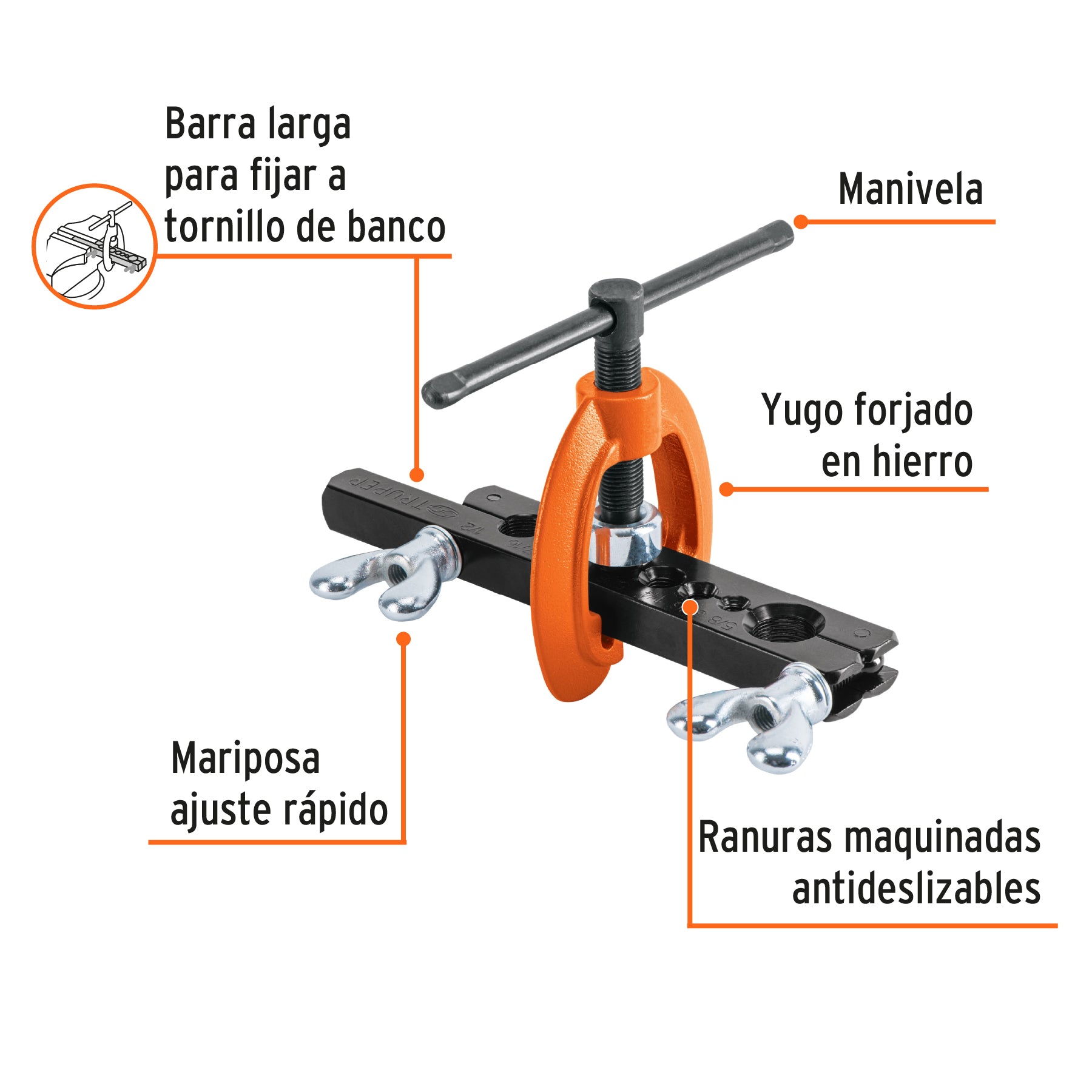 Avellanador de 3/16' a 5/8', Truper JAV-7 12868 MM00