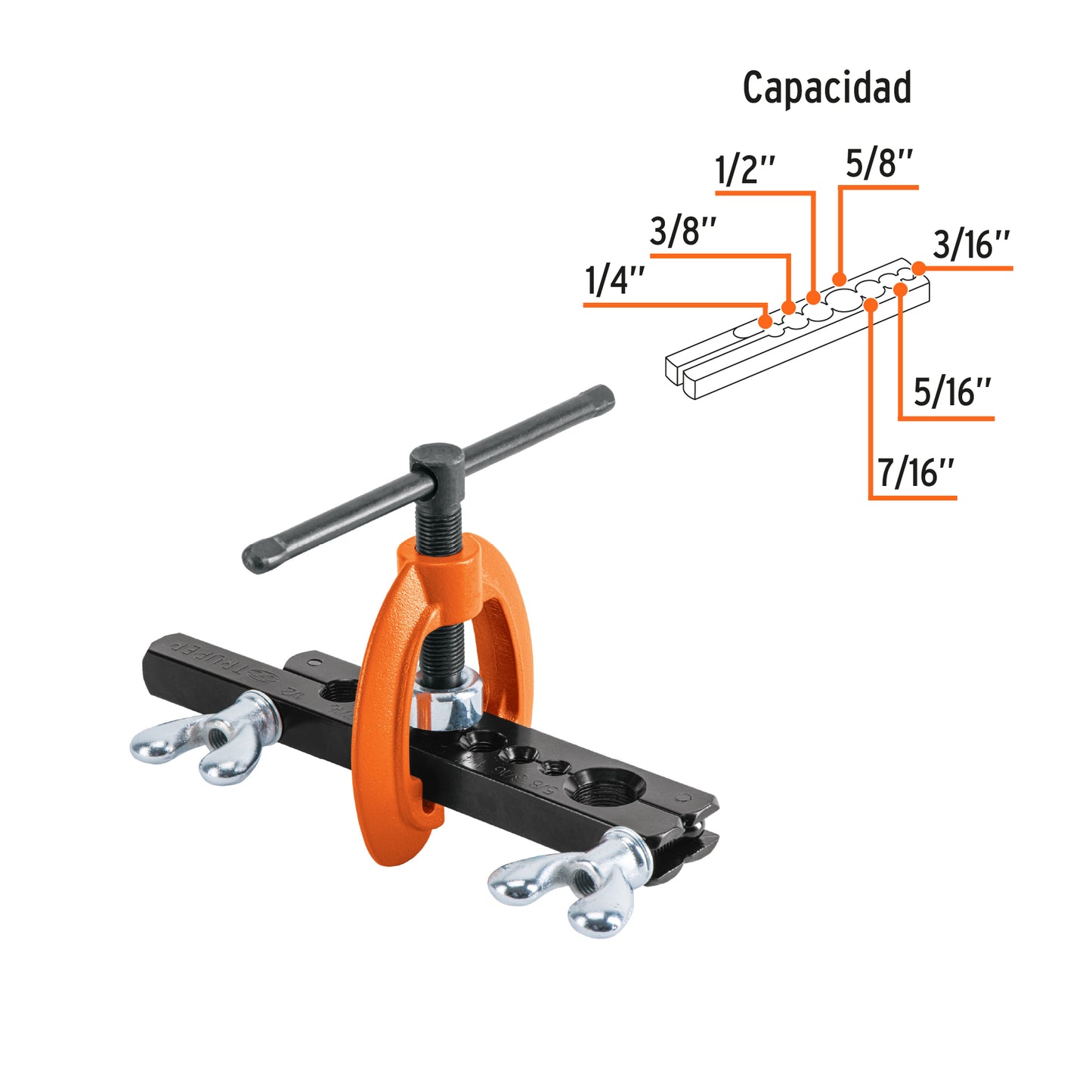 Avellanador de 3/16' a 5/8', Truper JAV-7 12868 MM00