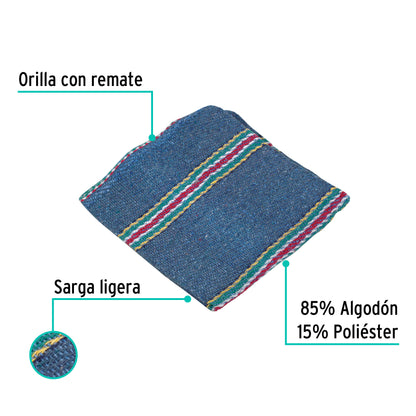 Jerga azul sarga ligera de 1 m x 48 cm, Klintek JER-1AL 57106 MM1