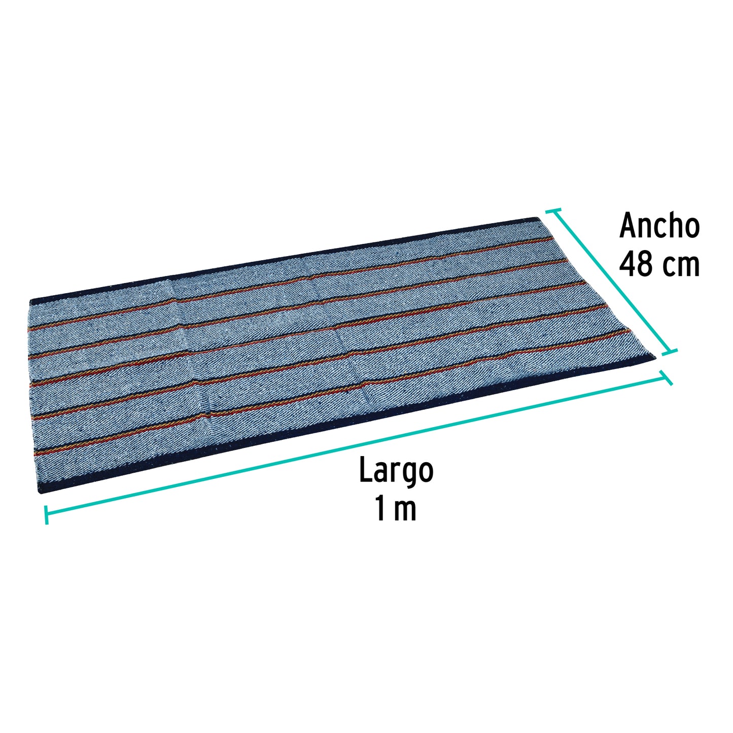 Jerga azul sarga gruesa de 1 m x 48 cm, Klintek JER-1A 57104 MM1