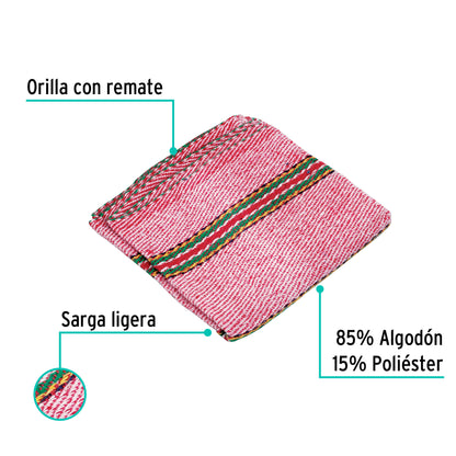 Jerga sarga ligera de 1 m x 48 cm roja, Klintek JER-1RL 57105 MM1