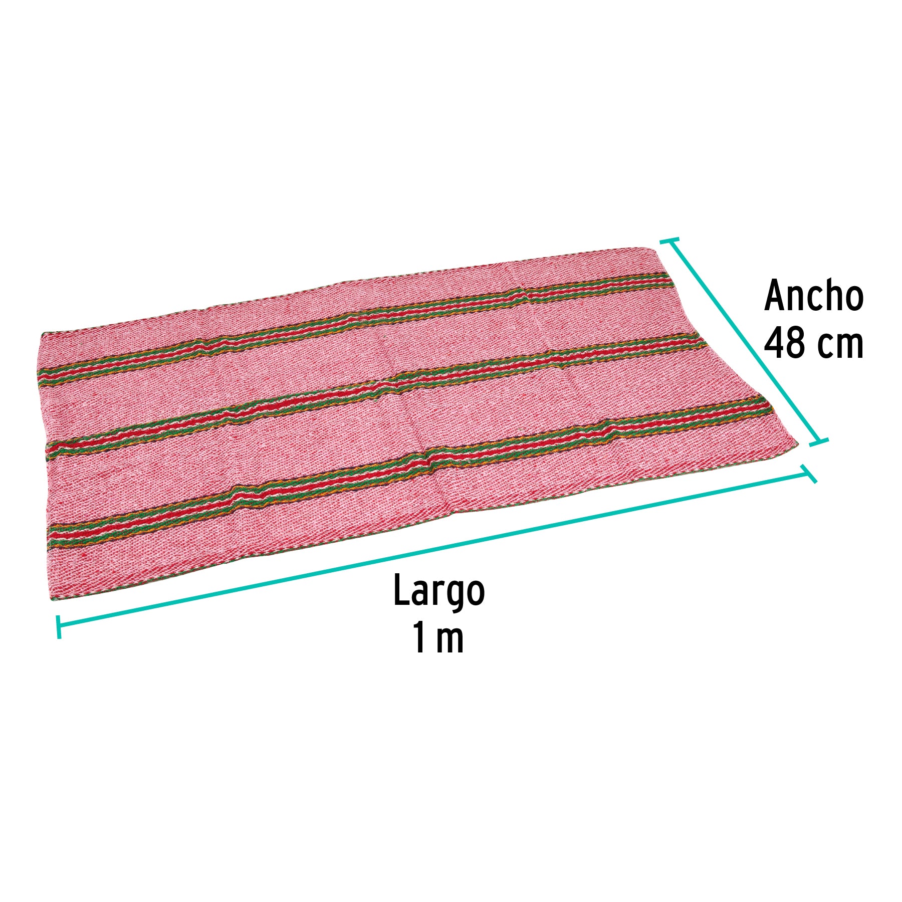 Jerga sarga ligera de 1 m x 48 cm roja, Klintek JER-1RL 57105 MM1