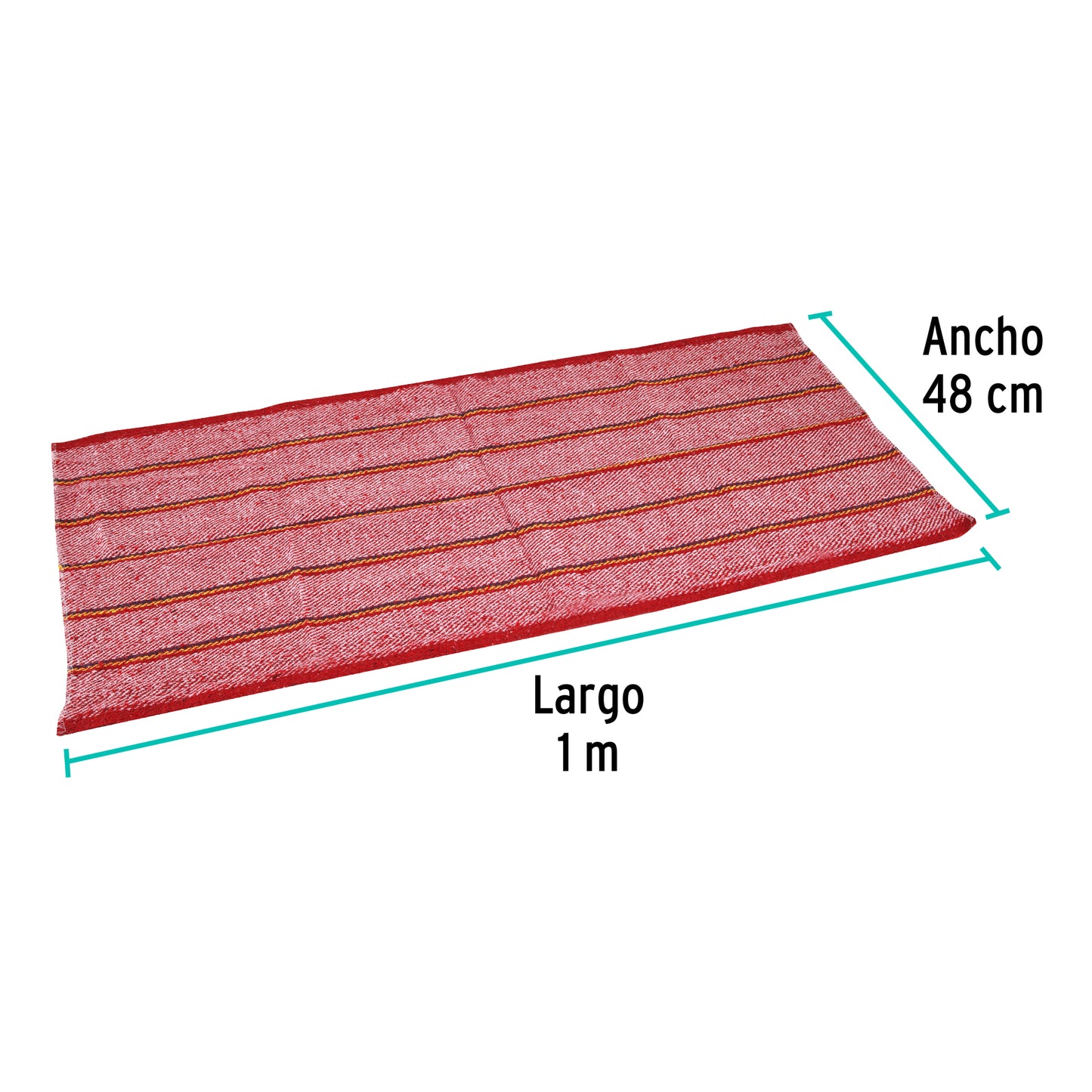 Jerga roja sarga gruesa de 1 m x 48 cm, Klintek JER-1R 57103 MM1