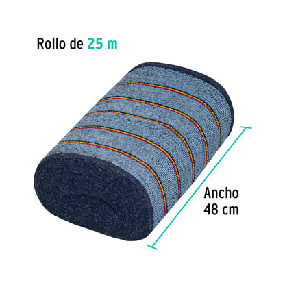 Rollo de 25 m de jerga sarga gruesa azul, Klintek JER-25A 57058 MM1